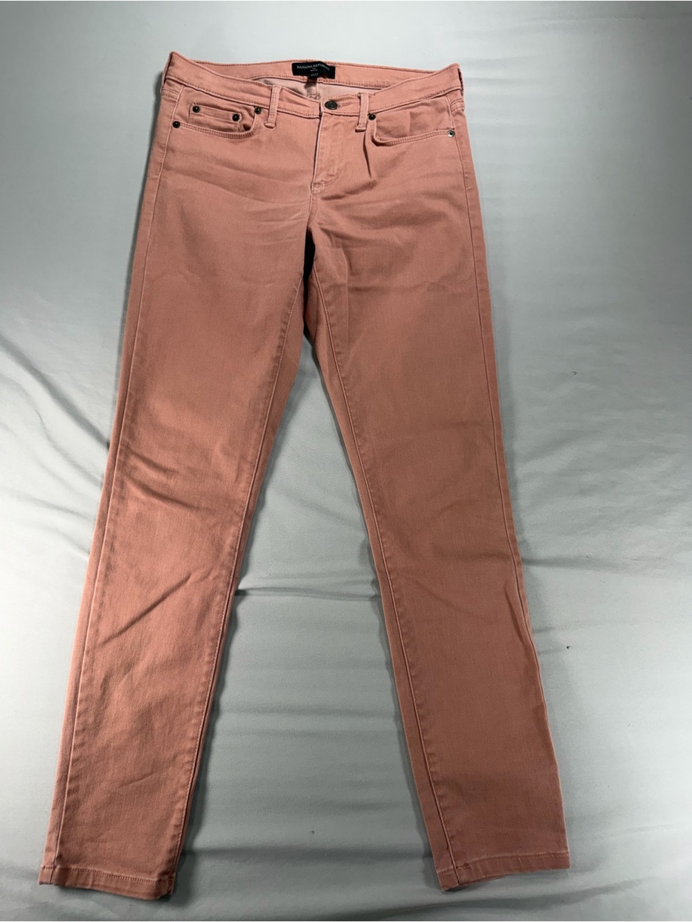 Banana Republic English Rose Skinny Jeans Womens Sz 26/2 Pink Mid Rise #1107